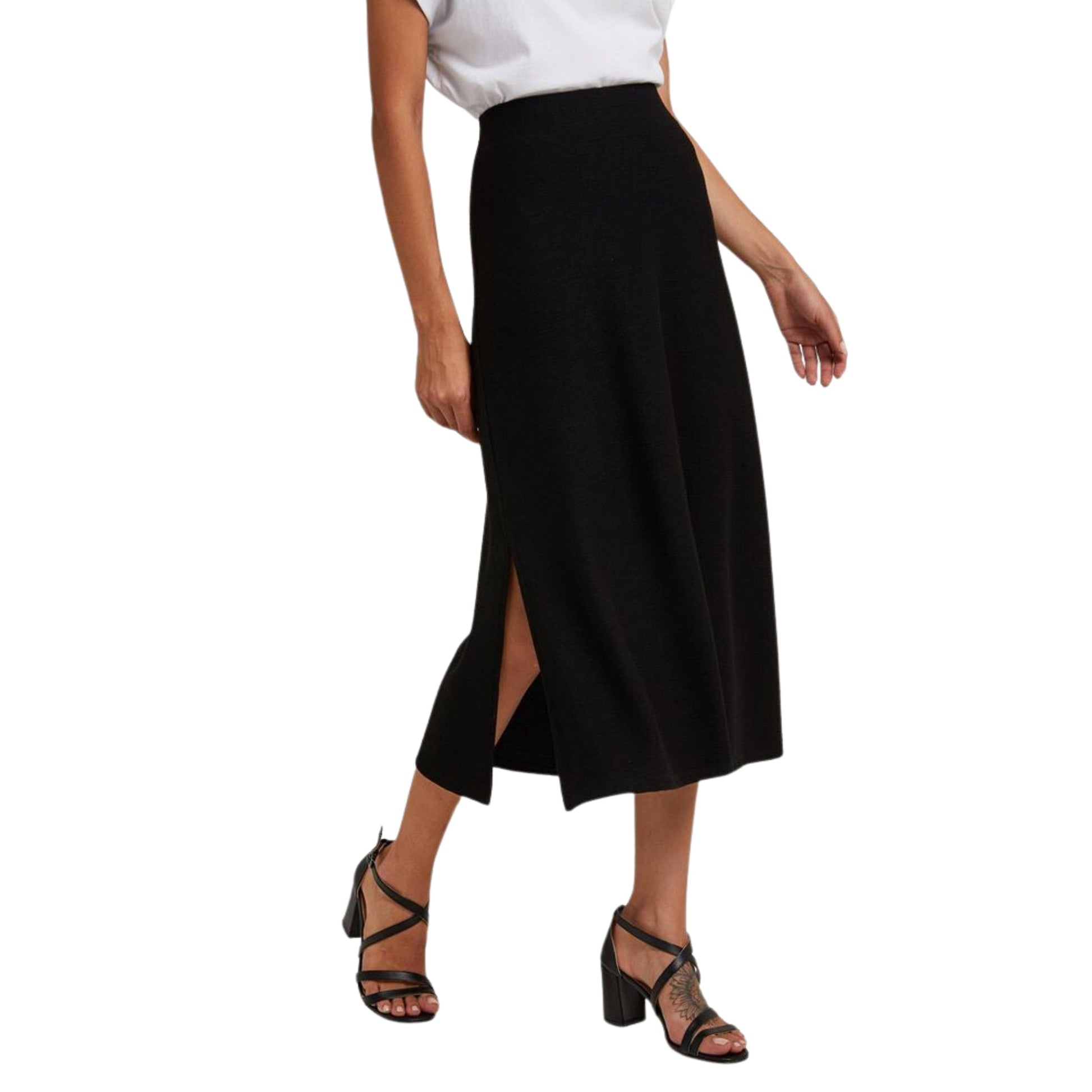 OXXO Womens Bottoms OXXO -  Midi Skirt with Texture