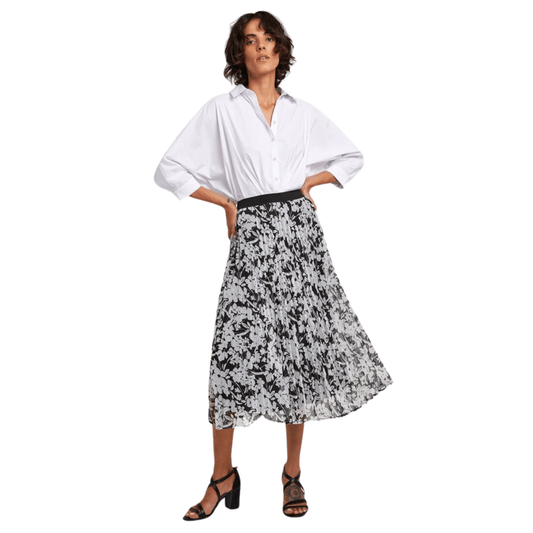 OXXO Womens Bottoms L / Multi-Color / 42 OXXO -Multicolored Elastic Waist Midi Skirt