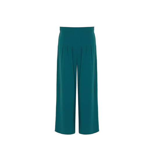 OXXO Womens Bottoms L / Green / 42 OXXO - Pleated Loose Trousers