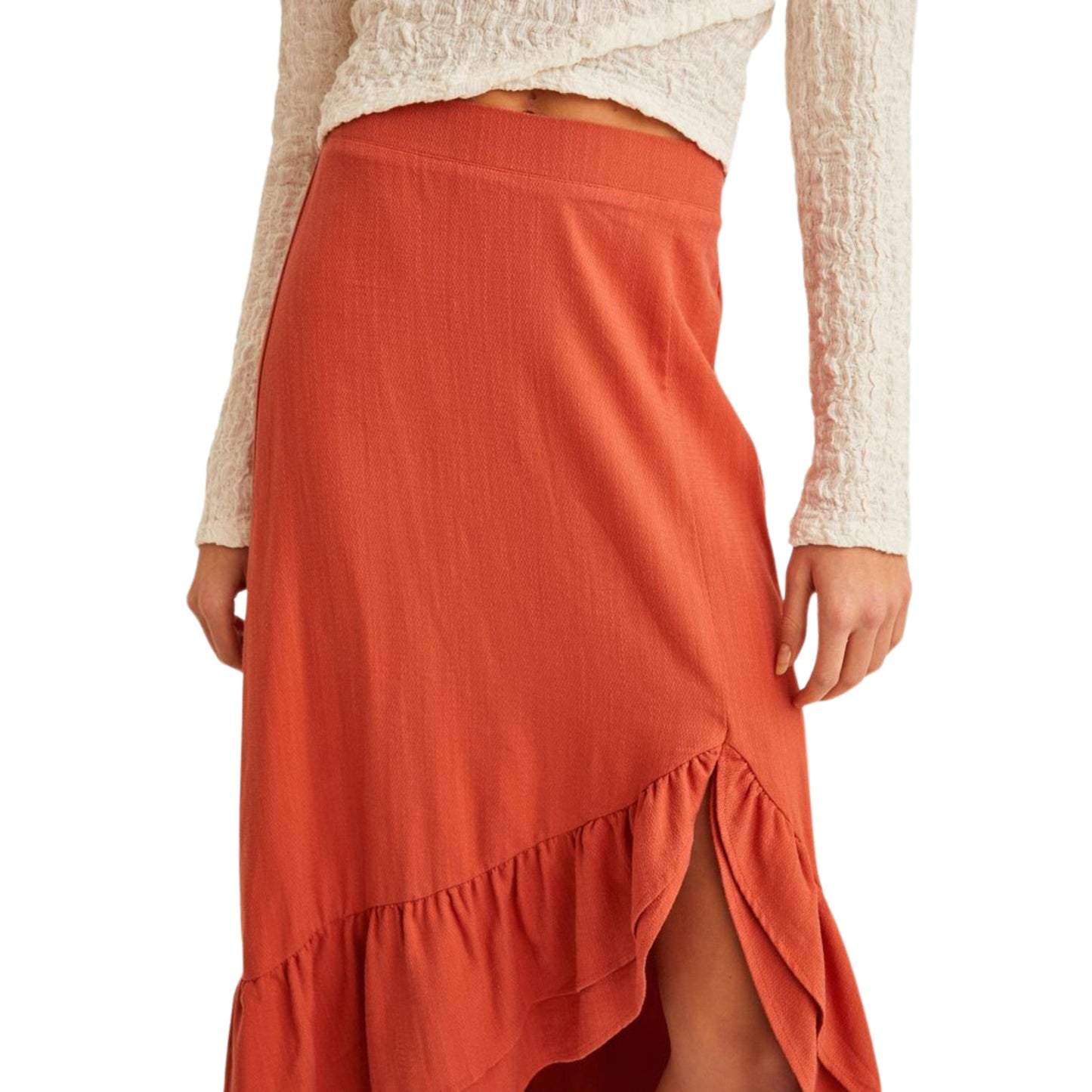 OXXO Womens Bottoms OXXO - Ruffled midi skirt