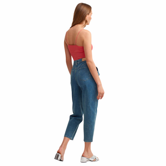 OXXO Womens Bottoms S / Blue / 27 OXXO -  Slouchy Denim