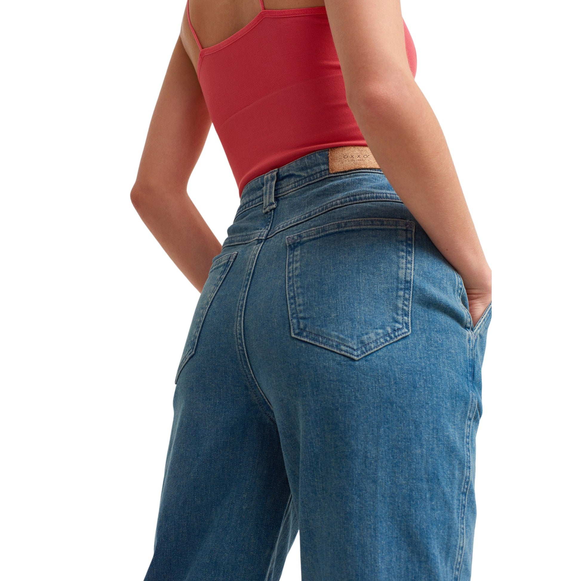 OXXO Womens Bottoms S / Blue / 27 OXXO -  Slouchy Denim