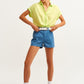 OXXO Womens Bottoms OXXO - Special Textured Pocket Mini Shorts