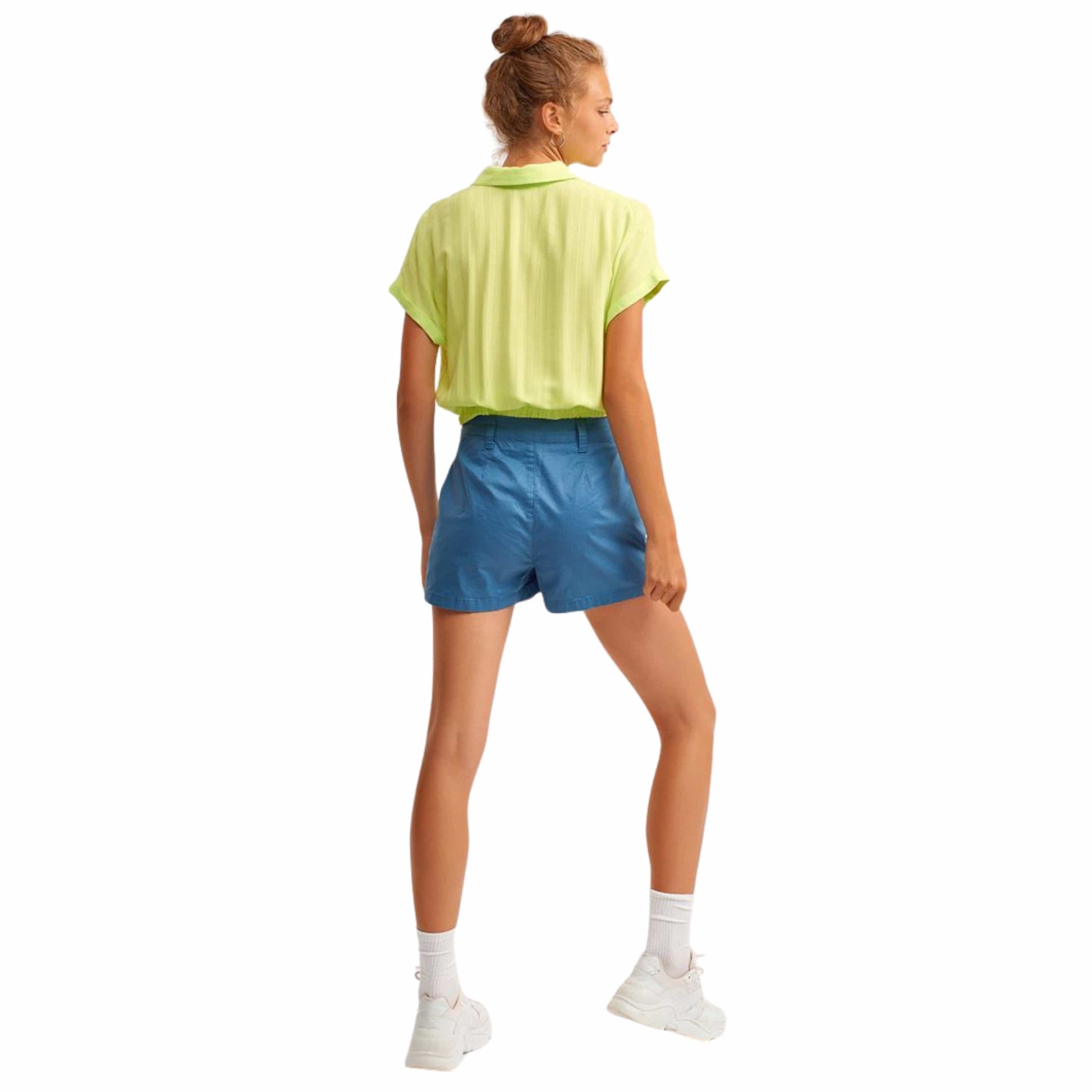 OXXO Womens Bottoms OXXO - Special Textured Pocket Mini Shorts