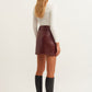 OXXO Womens Bottoms OXXO -  Vegan leather mini skirt