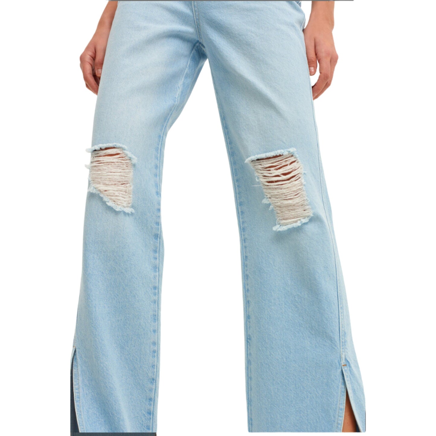 OXXO Womens Bottoms M / Light blue / 30 OXXO - wide leg pants