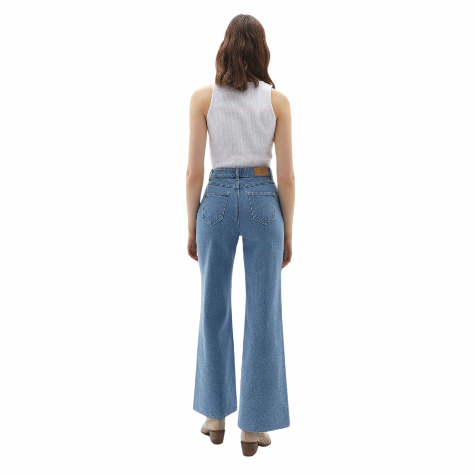 OXXO Womens Bottoms XS / Blue / 27 OXXO - Wide Leg Pants