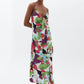 OXXO Womens Dress M / Multi-Color OXXO - Maxi Dress with Tie-Up Detail