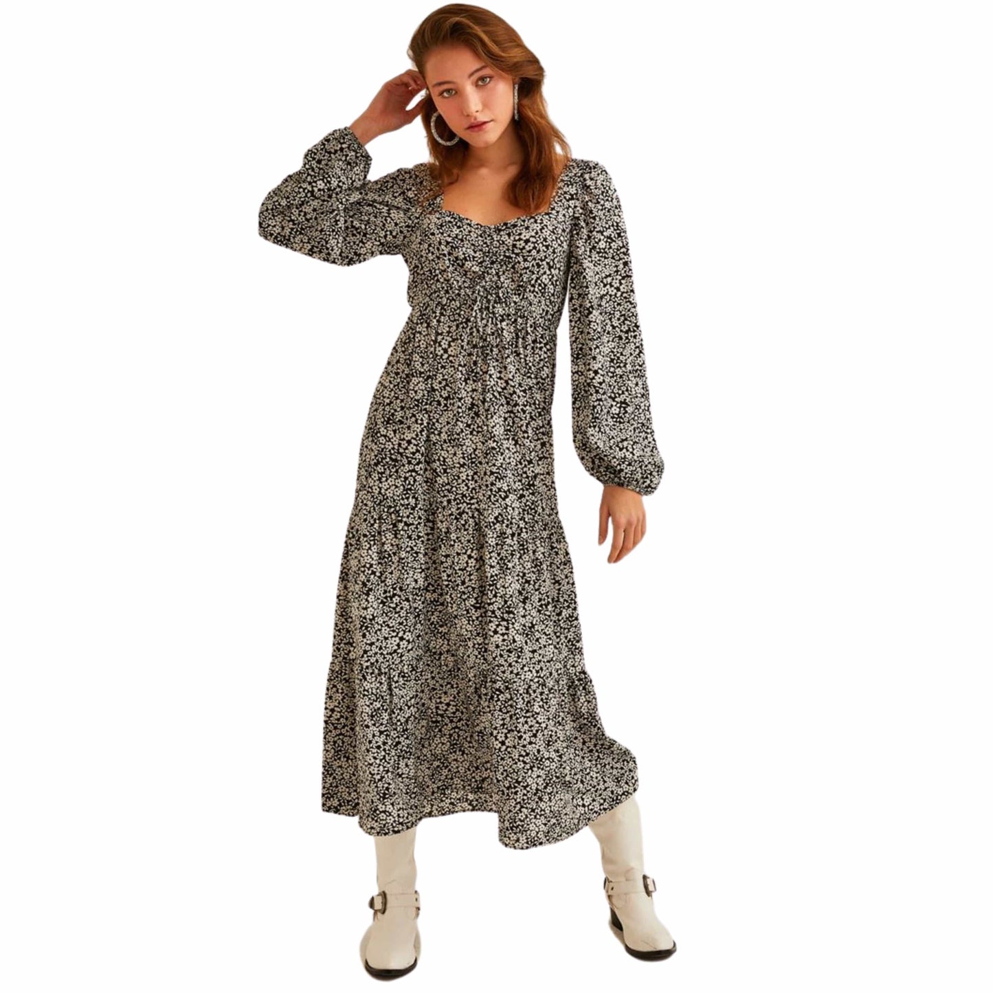 OXXO Womens Dress OXXO - Patterned long dress