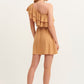 OXXO Womens Dress M / Beige OXXO -  Ruffle One Shoulder Dress