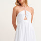 OXXO Womens Dress L / White OXXO - Soft Patterned Dress