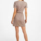 OXXO Womens Dress L / Beige OXXO -  Soft Texture Detailed Front Mini Dress