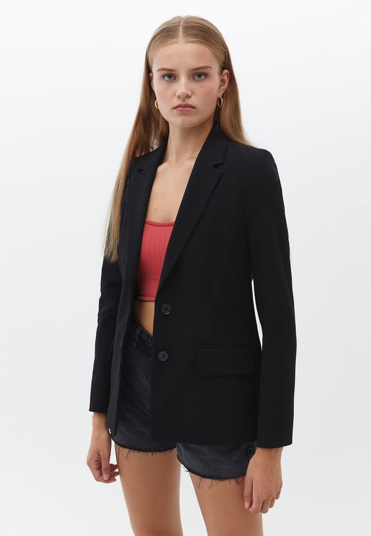 OXXO Womens Jackets M / Black OXXO - Blazer with Buttons