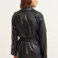 OXXO Womens Jackets OXXO - Crocodile Textured Vegan Leather Jacket