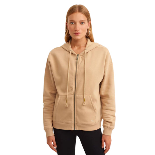 OXXO Womens Jackets OXXO - Hooded Cotton Jacket with Zip Closure