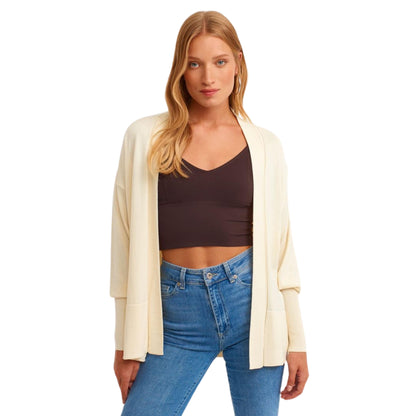 OXXO Womens Jackets L / Off-White OXXO - Midi Length Knitwear Cardigan