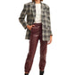 OXXO Womens Jackets OXXO - Mixed Plaid detailed blazer jacket