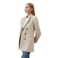 OXXO Womens Jackets OXXO - Vegan Leather Boyfriend blazer