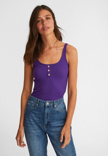 OXXO Womens Tops M / Purple OXXO - Buttoned Top