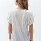 OXXO Womens Tops L / Off-White OXXO -  Cream Linen V-neck Tshirt