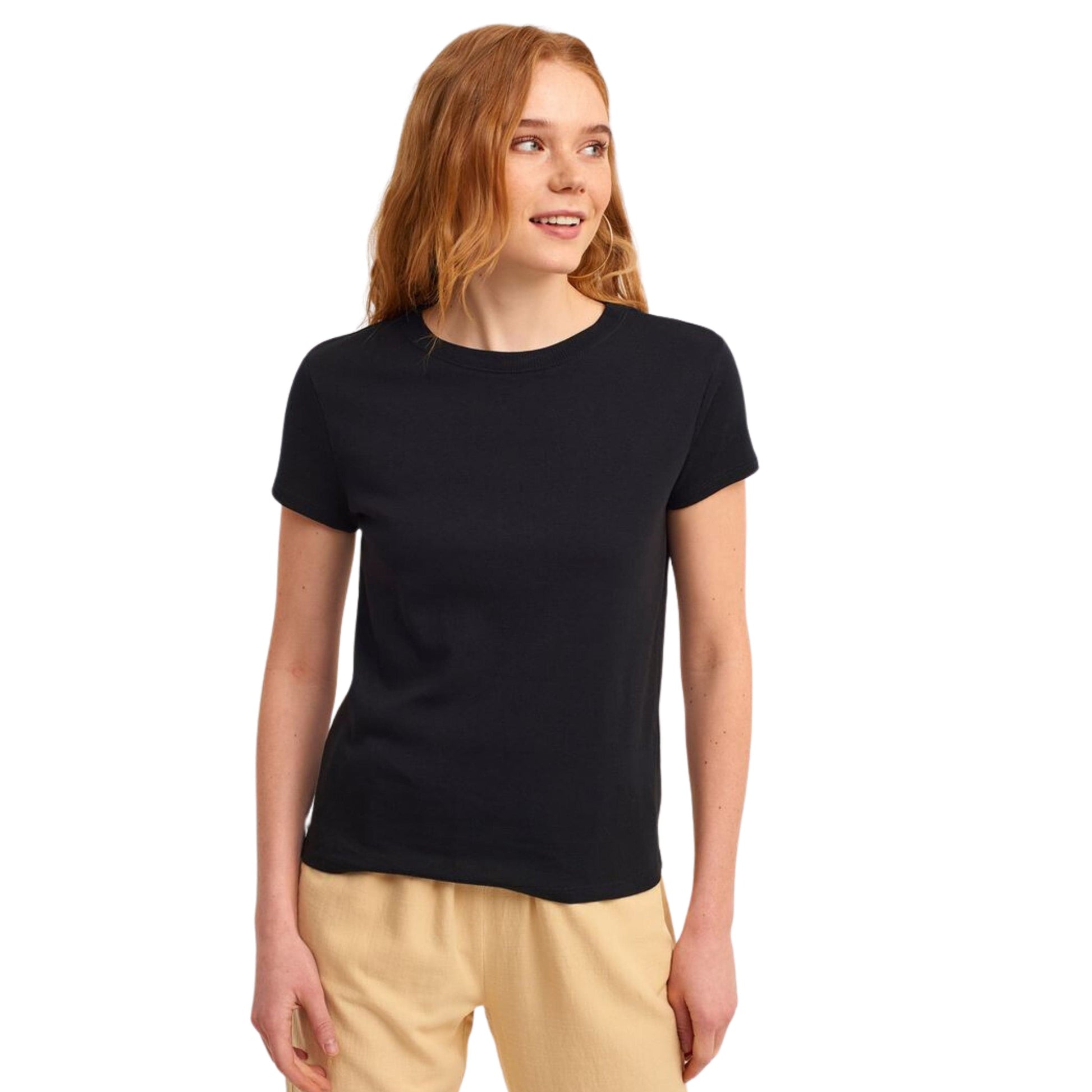 OXXO Womens Tops XS / Black OXXO - Crew Neck T-Shirt