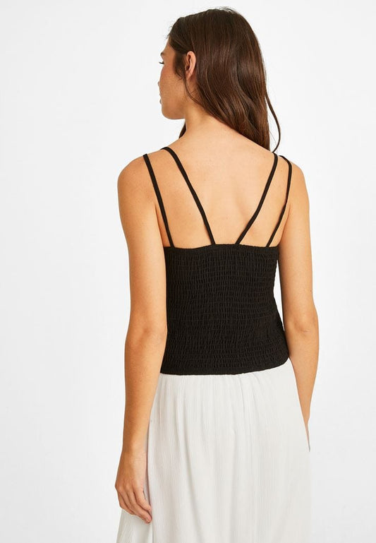 OXXO Womens Tops L / Black OXXO - Crop Blouse