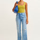 OXXO Womens Tops OXXO - Flexible Textured Square Neck Undershirt