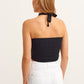OXXO Womens Tops OXXO -  Halter Cut Out Crop Top