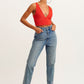 OXXO Womens Tops L / Red OXXO - Lace Detail Crop Top