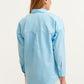 OXXO Womens Tops L / Blue OXXO - Loose-Fit Poplin Shirt