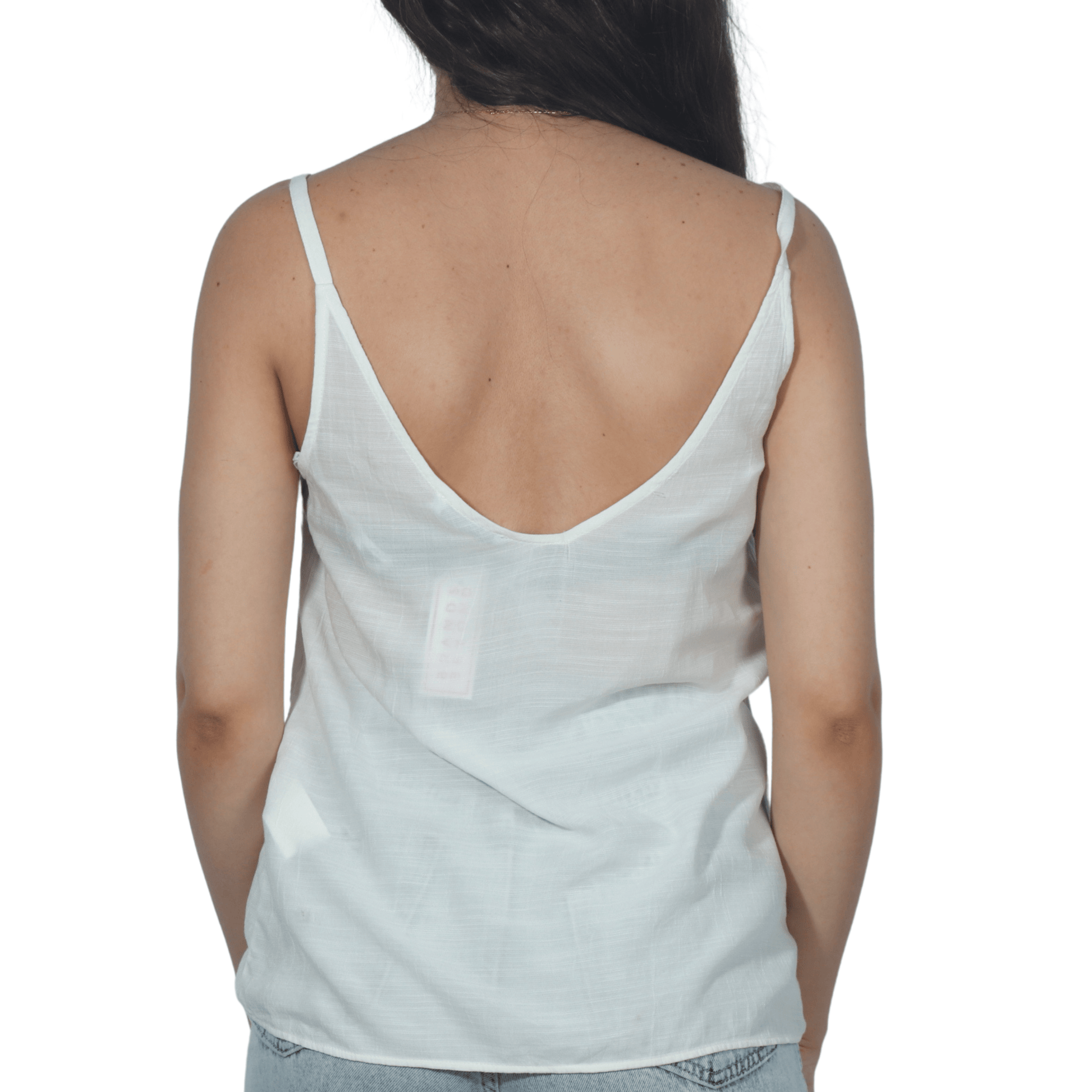 OXXO Womens Tops XS / White OXXO - Neck Design Solid Blouse