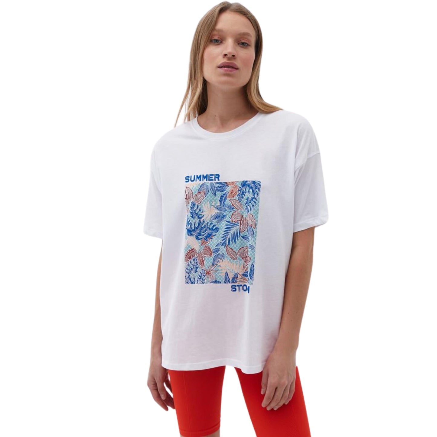 OXXO Womens Tops OXXO -  Oversized Cotton T-Shirt