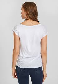 OXXO Womens Tops L / White OXXO - Short Sleeve Boat Neck T-Shirt