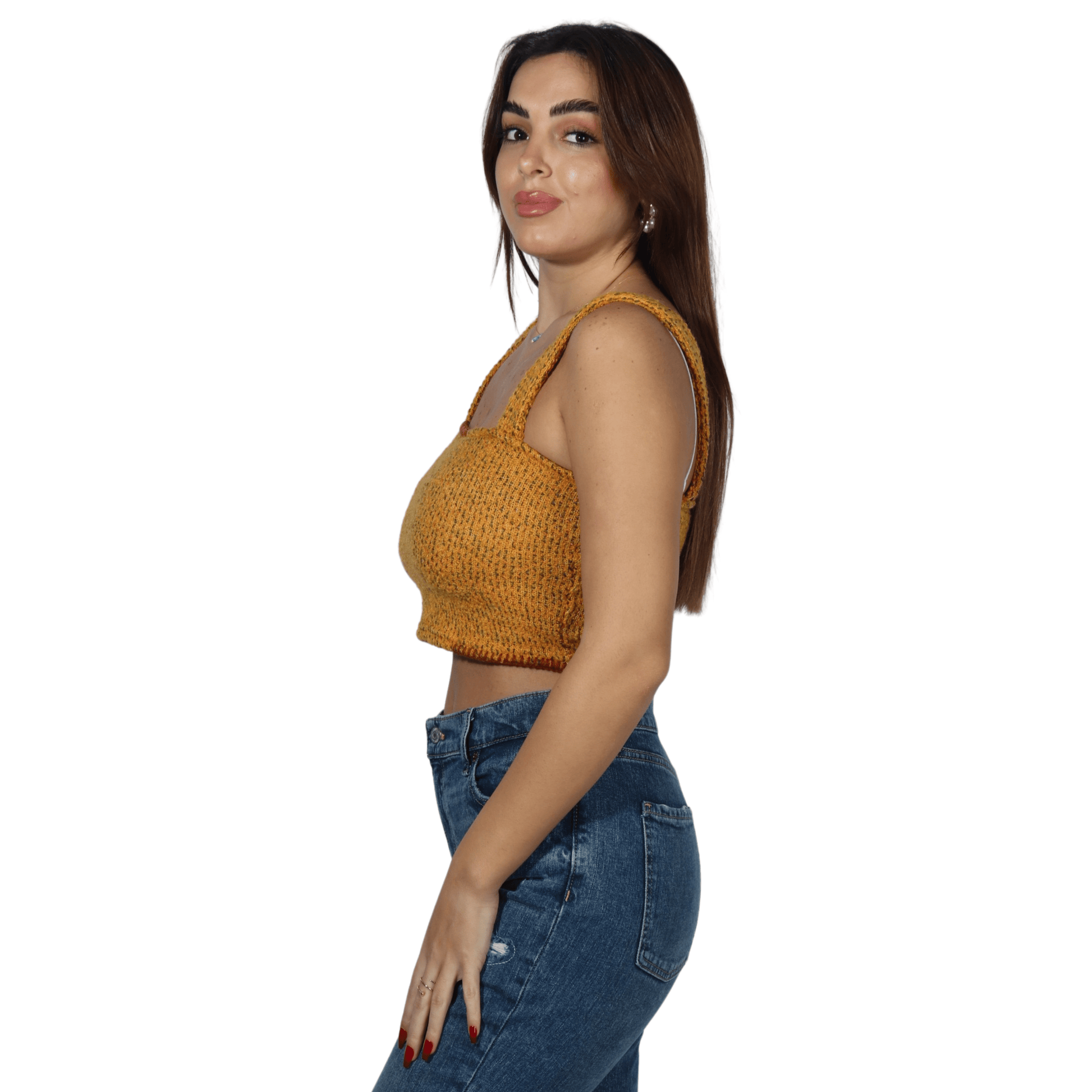 OXXO Womens Tops OXXO - Square Neck Crop Top