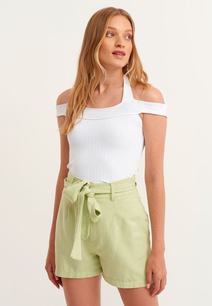 OXXO Womens Tops L / White OXXO - Strap Detailed Undershirt