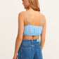 OXXO Womens Tops OXXO - Strappy and Pleated Crop Top