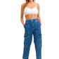 OXXO Womens Tops M / White OXXO - Strappy and Pleated Crop Top