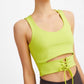 OXXO Womens Tops XS / Green OXXO - Tank Top with Lace-up