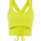 OXXO Womens Tops XS / Green OXXO - Tank Top with Lace-up