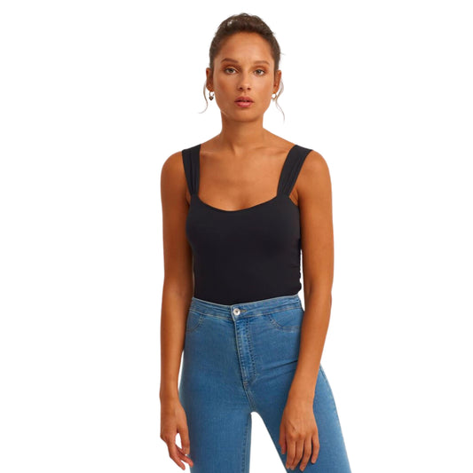 OXXO Womens Tops XL / Black OXXO -  Thick Strappy Tank Top
