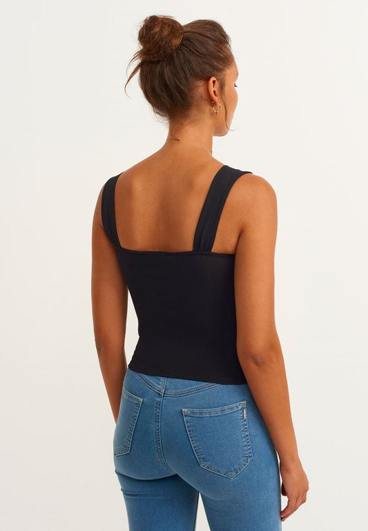 OXXO Womens Tops XL / Black OXXO -  Thick Strappy Tank Top