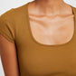 OXXO Womens Tops XL / Brown OXXO - U Neck T-Shirt