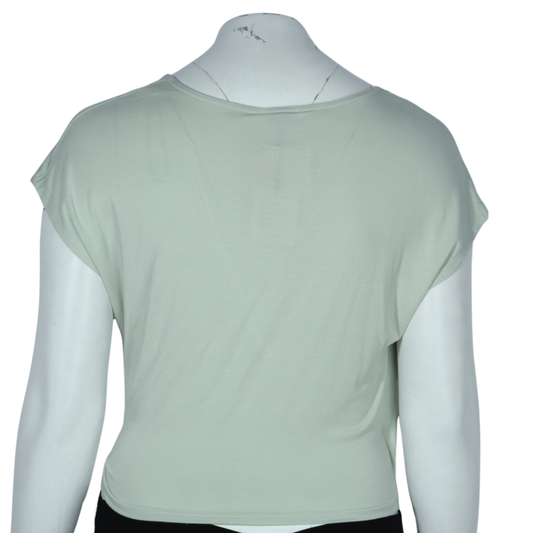 OXXO Womens Tops XL / Green OXXO - V front tied side blouse