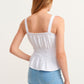 OXXO Womens Tops OXXO - White  Detailed Strapless Blouse