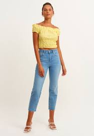 OXXO Womens Tops S / Yellow OXXO - Women's Off Shoulder