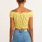 OXXO Womens Tops S / Yellow OXXO - Women's Off Shoulder