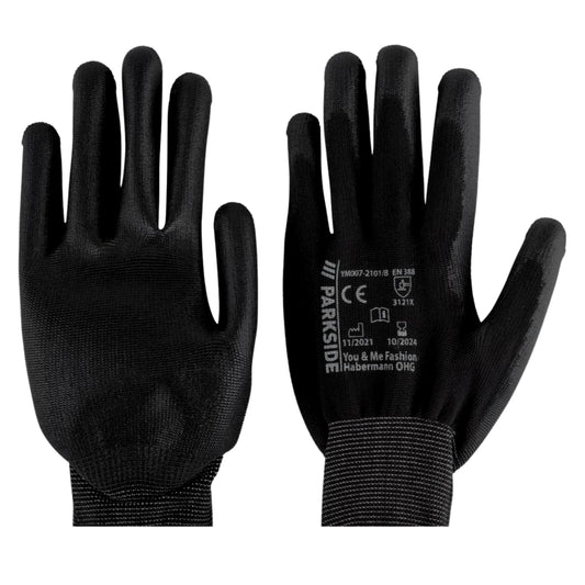 PARKSIDE Garden Accessories XL / Black PARKSIDE - Solid rubber gloves 2 per pack