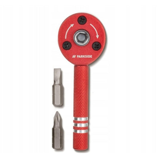 PARKSIDE Power & Hand Tools PARKSIDE - Aluminum Precious Ratchet Screwdriver + 2 Bits