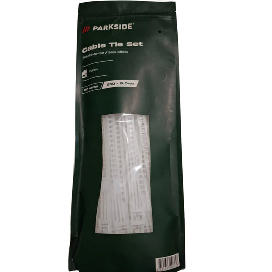 PARKSIDE Power & Hand Tools White PARKSIDE - Cable Tie Set 80 Piece
