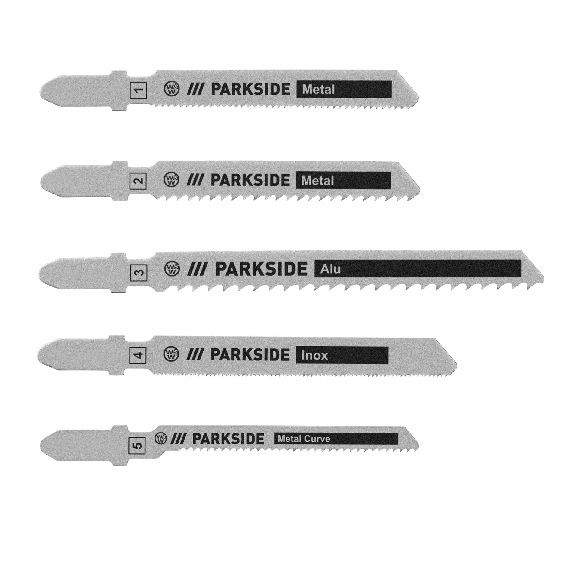 PARKSIDE Power & Hand Tools PARKSIDE - Jigsaw blade 5 piece set